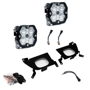 Chevrolet 3500 Fog Light Pocket Kit - Baja Designs - Squadron Sport 2.0 - Clear - `20-`22 Chevrolet 3500 Fog Light Pocket Kit - Baja Designs - Squadron Sport 2.0 - Clear - `20-`22